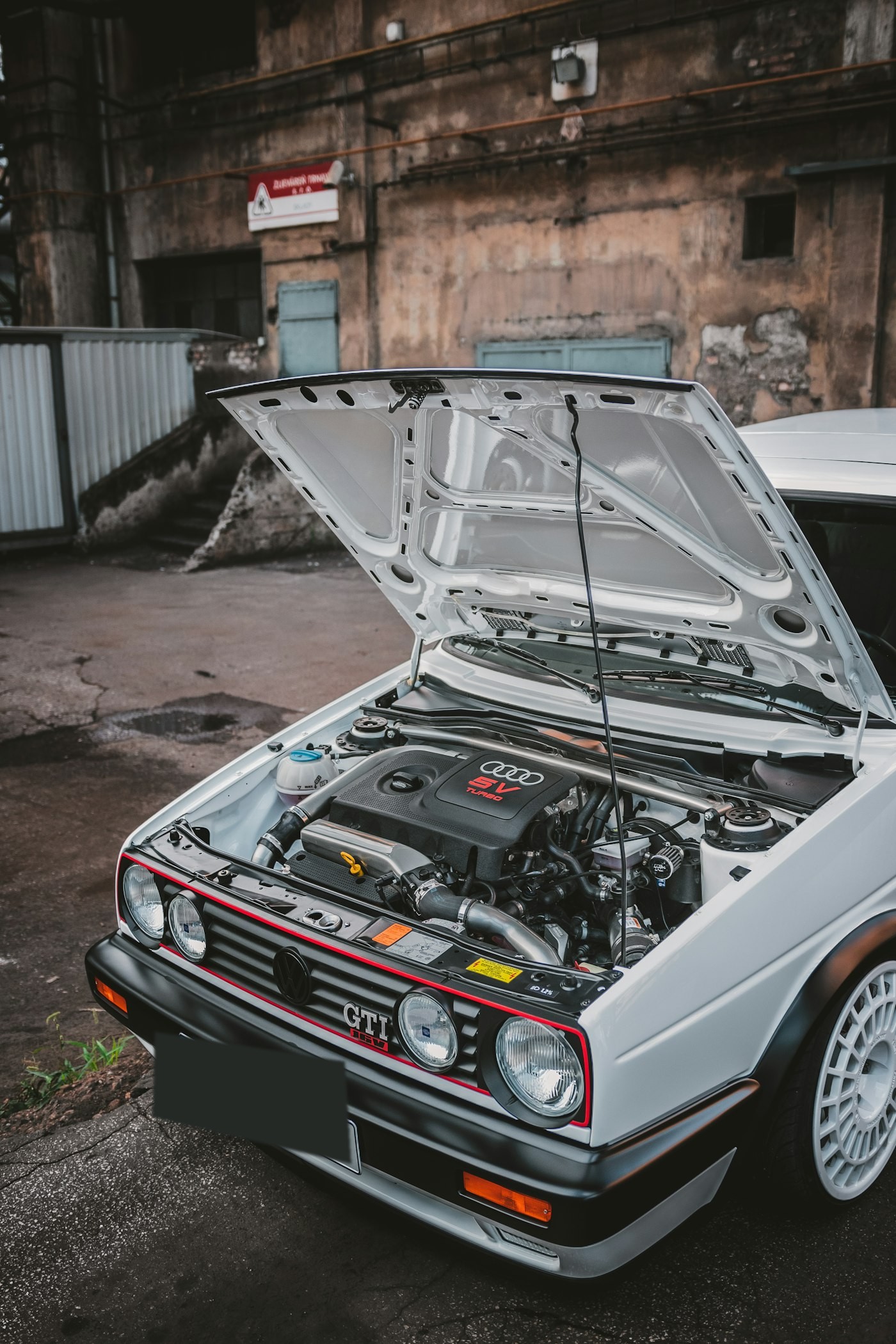 Volkswagen Golf engine bay